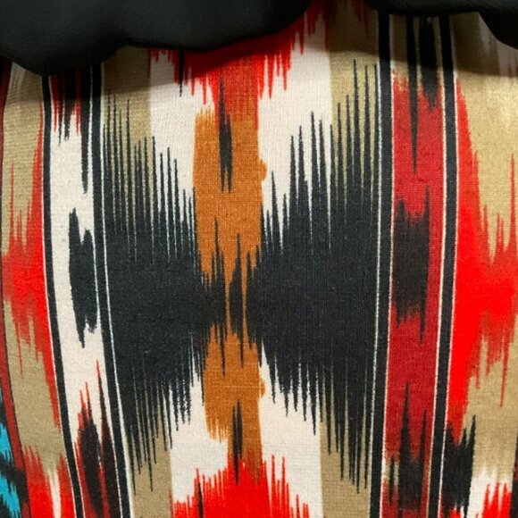 WRANGLER Western Pattern Black and Multi Color Dress Size M - Picture 5 of 5